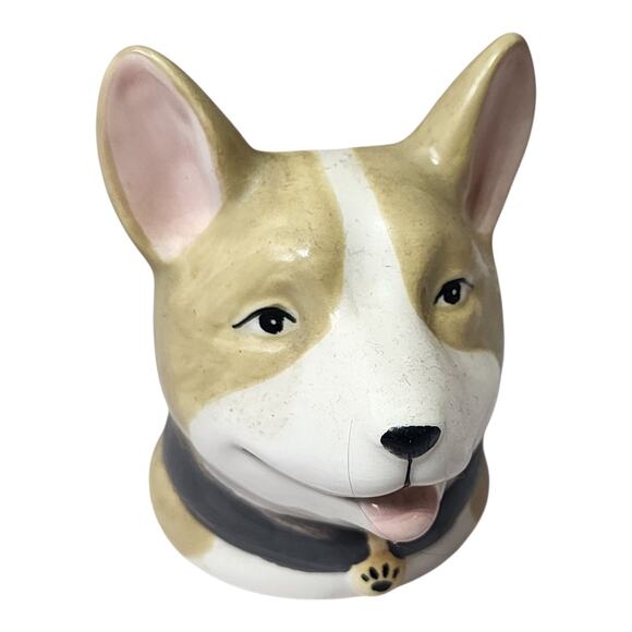 Molly & Rex Vase/Planter/Pen Holder Corgi Dog - Picture 1 of 4